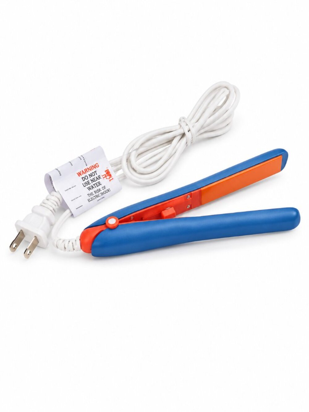 7” Mini Travel Hair Straightener Flat Iron, Blue